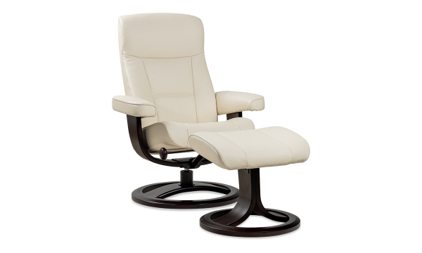 Picture of Nordic 11 White Chair and Ottoman