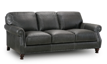 Picture of Chaucer Slate Leather Sofa