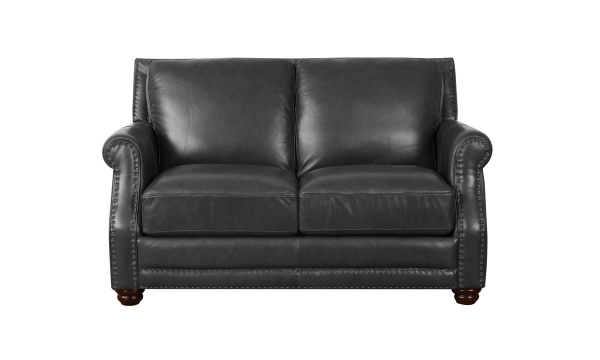 Picture of Benchmark Denim Leather Loveseat