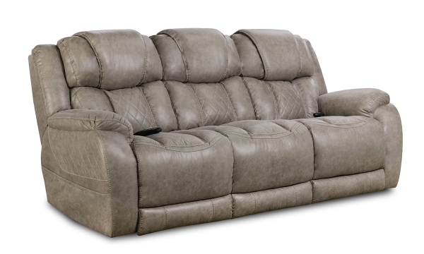 Picture of Rocco Mushroom Power Reclining Sofa with Power Headrests