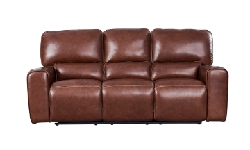 Picture of Broadway Brown Leather Power Sofa