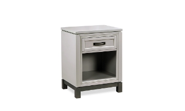 Picture of Hyde Park Gray 1-Drawer Nightstand