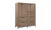 Picture of Trellis Brown 4-Door Chiffarobe