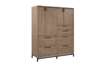 Picture of Trellis Brown 4-Door Chiffarobe