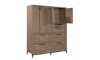 Picture of Trellis Brown 4-Door Chiffarobe