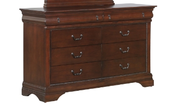 Picture of Chateau Vintage Cherry 8-Drawer Dresser