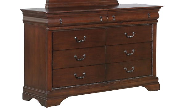 Picture of Chateau Vintage Cherry 8-Drawer Dresser