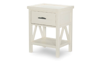 Picture of Lakehouse Pebble White Open Nightstand