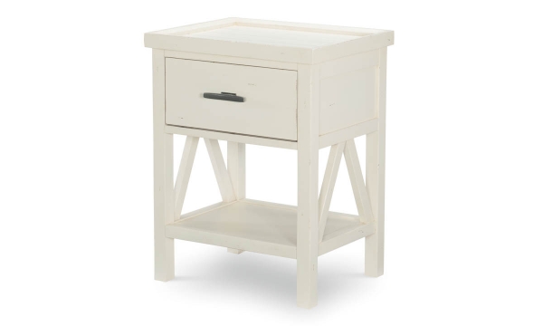 Picture of Lakehouse Pebble White Open Nightstand