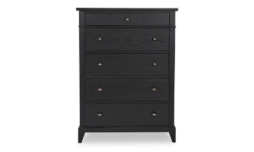 Picture of Trisha Todays Traditions Black 5-Drawer Chest