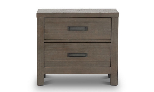 Picture of Taryn Rustic Gray 2-Drawer Nightstand
