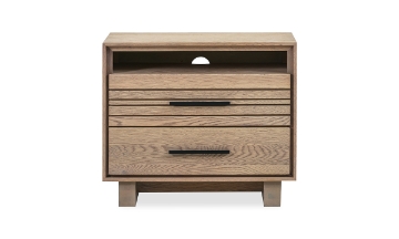 Picture of Batton Blonde Oak 2-Drawer Nightstand