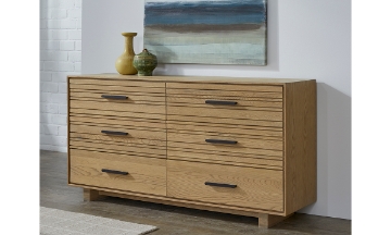 Picture of Batton Blonde Oak 6-Drawer Dresser