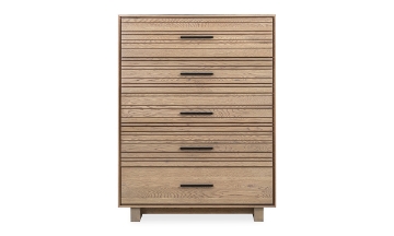 Picture of Batton Blonde Oak 5-Drawer Chest