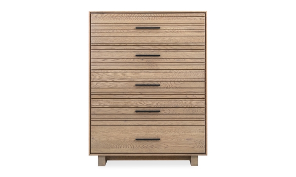 Picture of Batton Blonde Oak 5-Drawer Chest