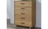 Picture of Batton Blonde Oak 5-Drawer Chest