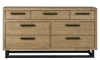 Picture of Drew & Jonathan Catalina Light Oak 7-Drawer Dresser