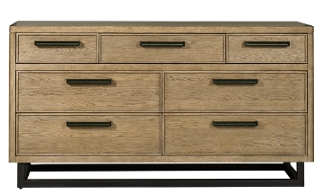 Picture of Drew & Jonathan Catalina Light Oak 7-Drawer Dresser