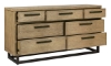 Picture of Drew & Jonathan Catalina Light Oak 7-Drawer Dresser