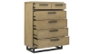 Picture of Drew & Jonathan Catalina Light Oak 6-Drawer Chest