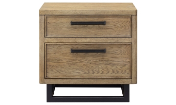 Picture of Drew & Jonathan Catalina Light Oak 2-Drawer Nightstand
