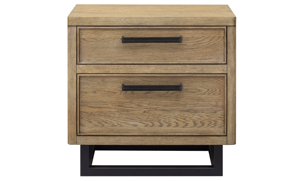Picture of Drew & Jonathan Catalina Light Oak 2-Drawer Nightstand