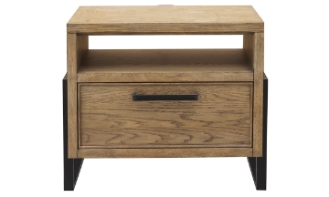 Picture of Drew & Jonathan Catalina Light Oak 1-Drawer Nightstand