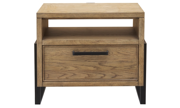 Picture of Drew & Jonathan Catalina Light Oak 1-Drawer Nightstand