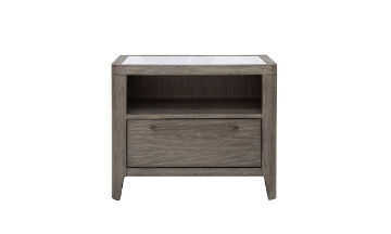 Picture of Drew & Jonathan Griffith Smoked Oyster 1-Drawer Nightstand