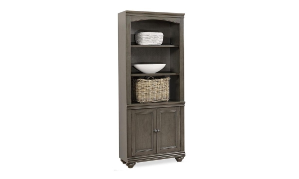 Picture of Oxford Peppercorn Cabinet Bookcase