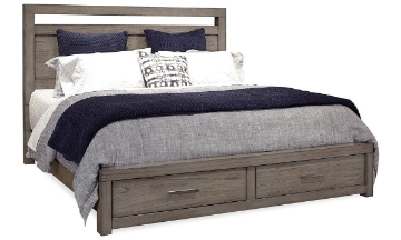 Picture of Modern Loft Greystone King Storage Bed