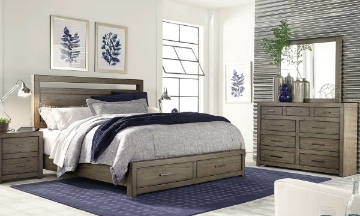 Picture of Modern Loft Greystone Queen Storage Bedroom Set