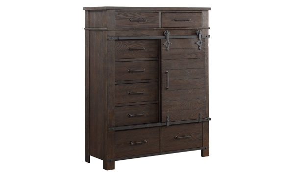 Picture of Hastings Weathered Brown 8-Drawer Gentleman’s Chest