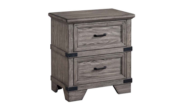 Picture of Forge Steel Gray 2-Drawer Nightstand