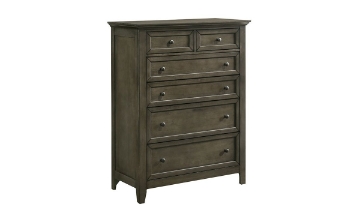 Picture of San Mateo Gray Arts & Crafts 6-Drawer Chest