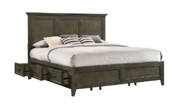 Picture of King Panel Storage Bed