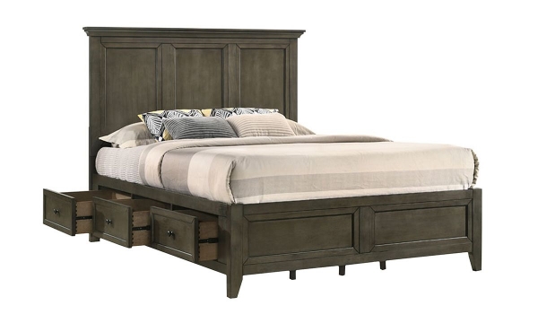 Picture of Queen Panel Storage Bed
