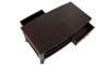 Picture of Downtown Dark Merlot Storage Cocktail Table with Casters