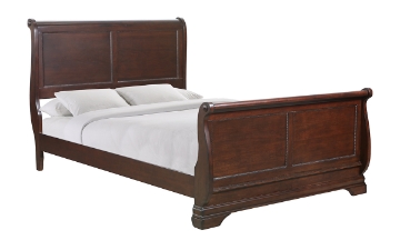 Picture of Chateau Vintage Cherry Queen Sleigh Panel Bed