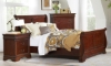 Picture of Chateau Vintage Cherry Queen Sleigh Panel Bed