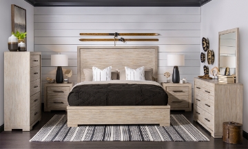 Picture of Westwood Light Oak King Panel Bed