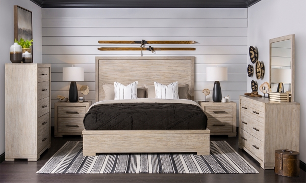 Picture of Westwood Light Oak King Panel Bed
