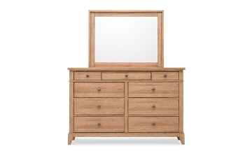 Picture of Trisha Todays Traditions Hickory Landscape Mirror