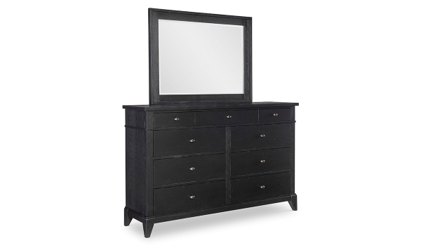 Picture of Trisha Todays Traditions Black Landscape Mirror