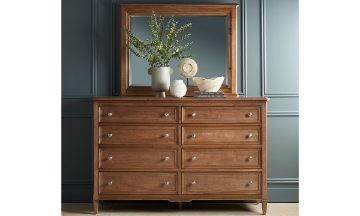 Picture of Simplicity Maple Brown Landscape Mirror