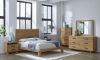 Picture of Batton Blonde Oak King Panel Bed
