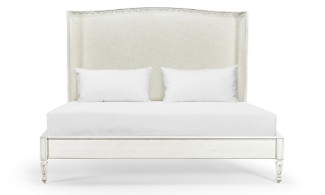 Picture of Antisolar White Upholstered Shelter King Bed