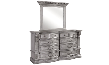 Picture of Carnegie Manor Platinum 8-Drawer Dresser