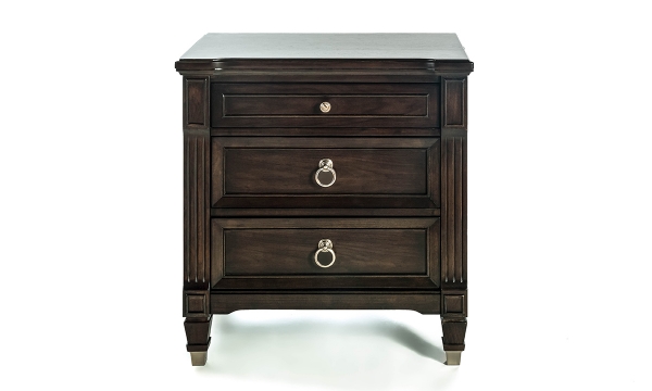 Picture of Kensington Walnut 3-Drawer Nightstand