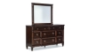 Picture of Kensington Walnut Upholstered King Panel Bedroom Set